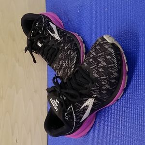 Brooks Black and Pink Athletic Shoes